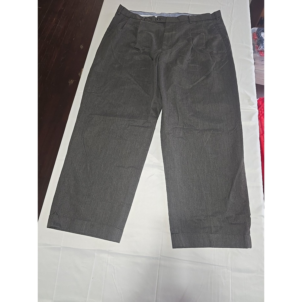 Axist Straight Leg Pleated Front Gray Dress Pants Mens Size 42x30 A3230